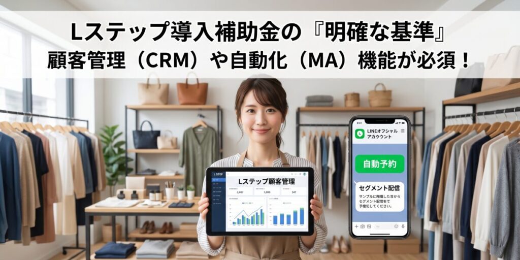 IT導入補助金でLINE公式アカウント（Lステップ）を構築できる「明確な基準」