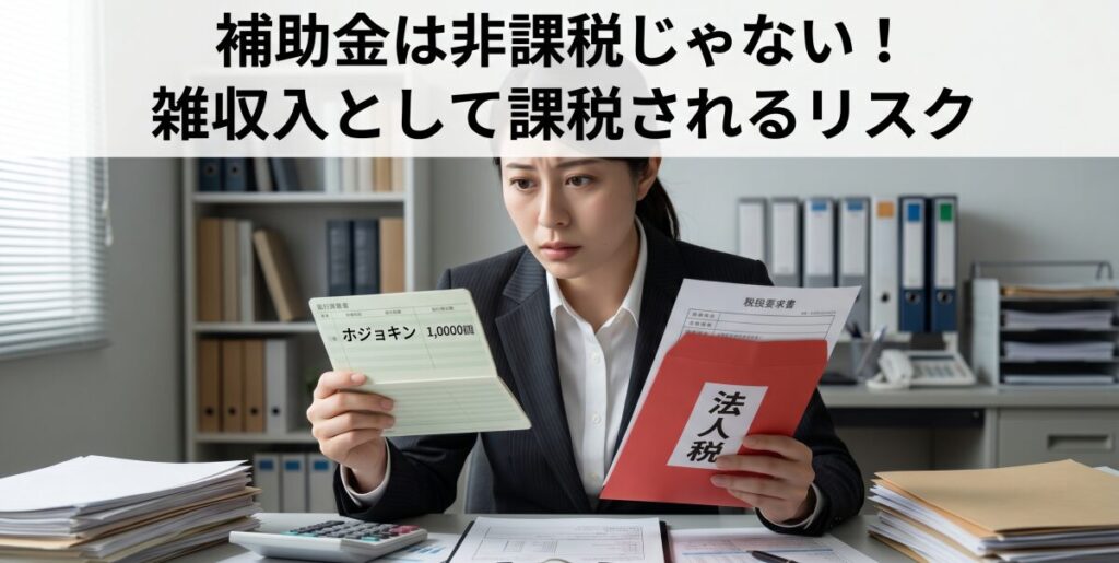補助金には税金がかかる！知らずに手元資金を失う「雑収入」の罠