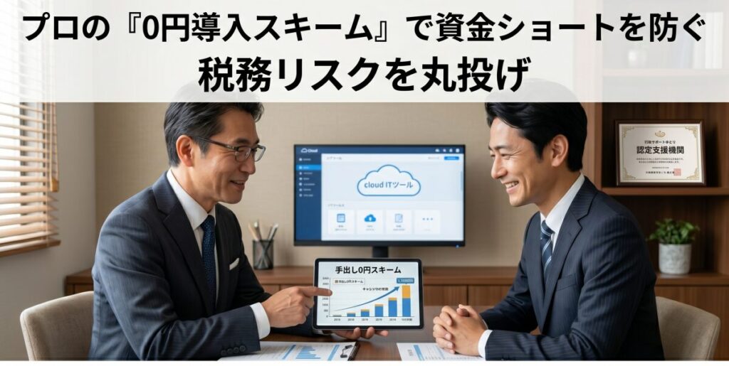 解決策：税金による資金ショートを防ぐ「プロへの丸投げ＆手出し0円スキーム」