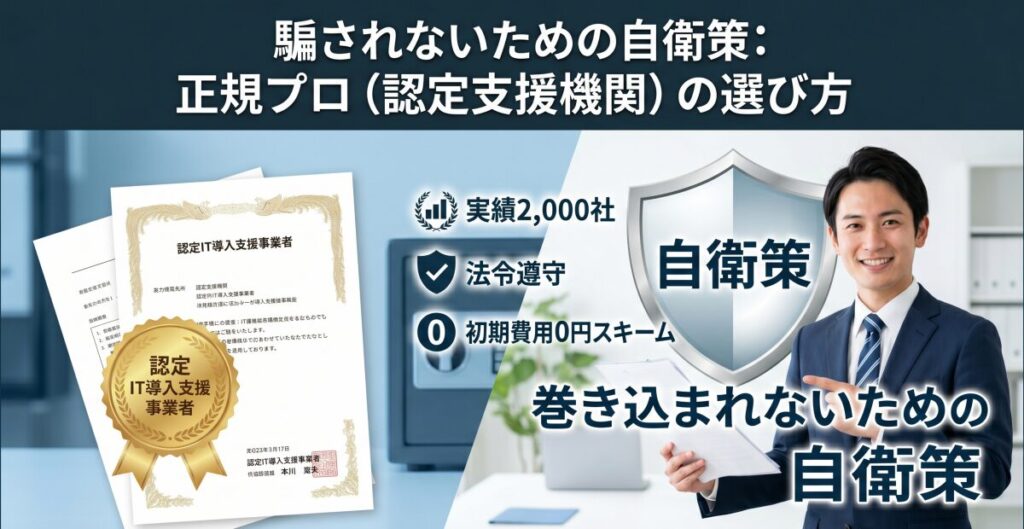 騙されないための自衛策：国が認めた「正規プロ（認定支援機関）」の正しい選び方