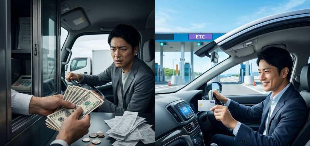ETCの現金払いは大損？領収書紛失リスクとクレジット審査なしで法人ETCを作る方法