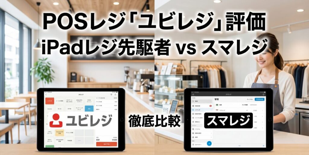 POSレジ「ユビレジ」の評価。iPadレジの先駆者とスマレジの徹底比較