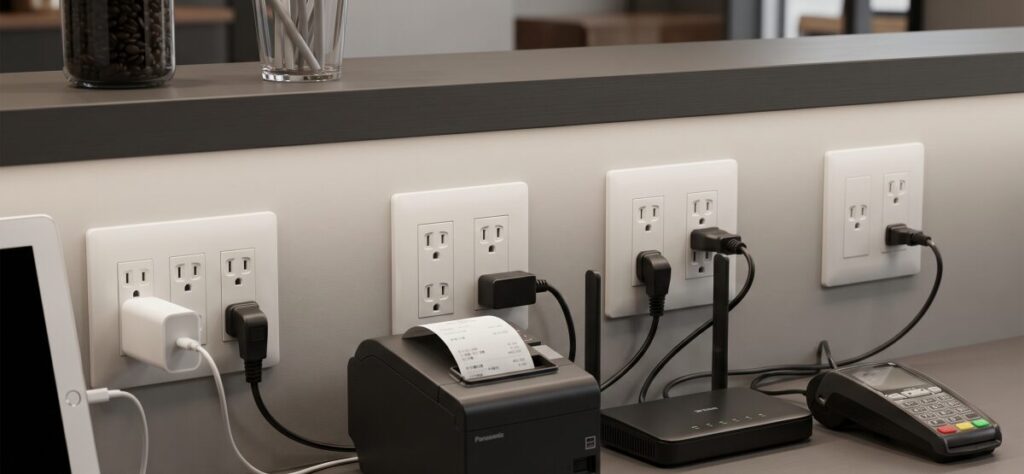 POSレジの消費電力比較と、必要な「コンセントの数」