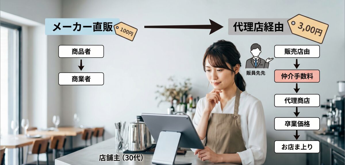 POSレジ代理店と直販はどちらで契約すべきか。手数料や保守サポート体制の違い