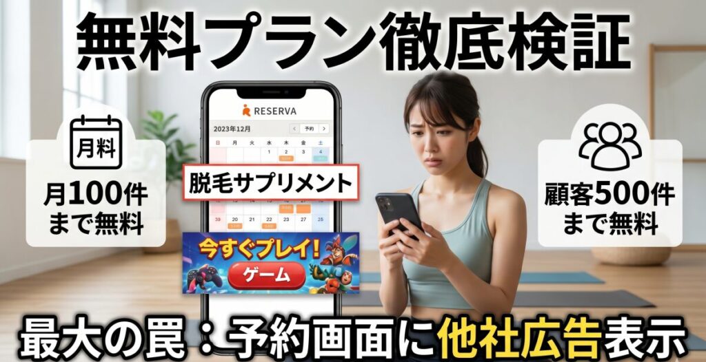 RESERVA（レゼルバ）の「無料プラン（フリー）」でどこまでできるか徹底検証