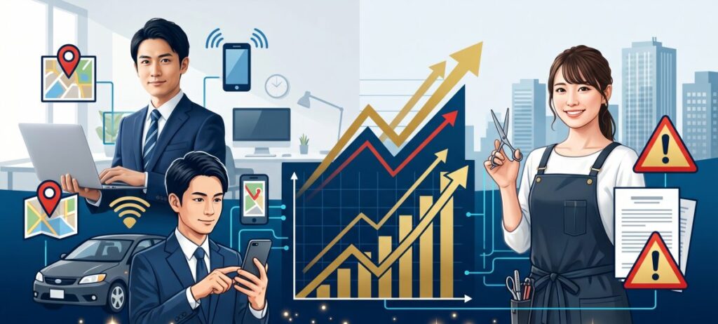 SES・業務委託・送迎向けの勤怠管理システム。偽装請負リスクと売上連動の重要性
