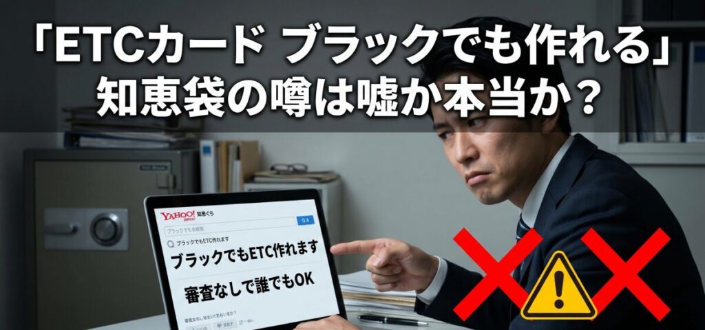「ETCカード ブラックでも作れる」知恵袋の噂は嘘か本当か？