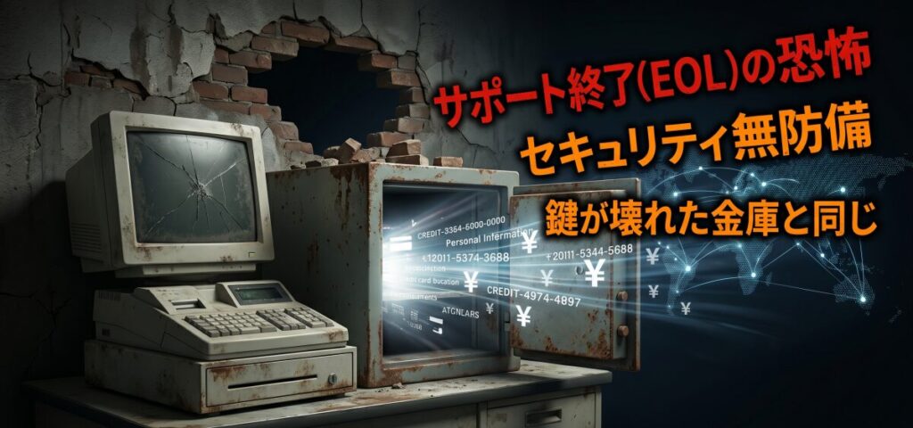 そもそもなぜ「Windows XP」搭載のPOSレジが危険なのか？（EOLの恐怖）