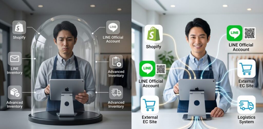 どんな外部システムとも自由につながる「スマレジ」の圧倒的優位性