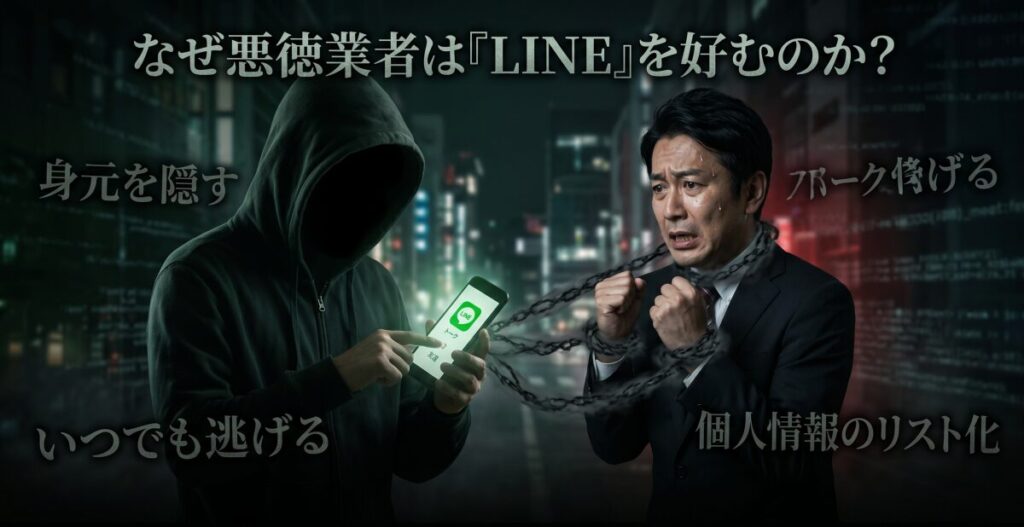 なぜ悪徳業者は「LINE」を使いたがるのか？その極悪な理由