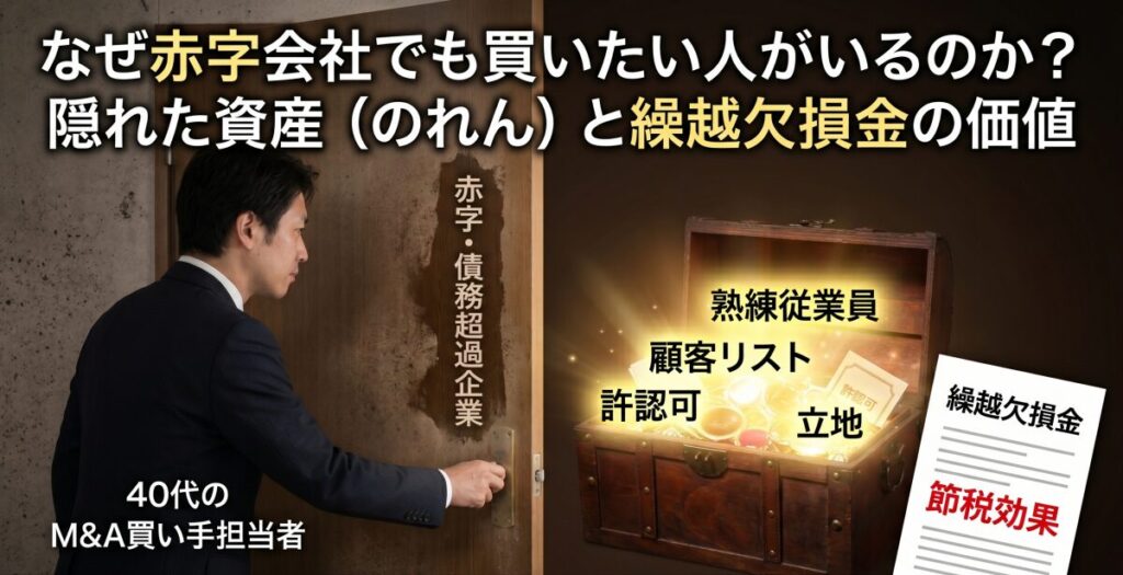 なぜ赤字・債務超過の会社でも「買いたい」人がいるのか？