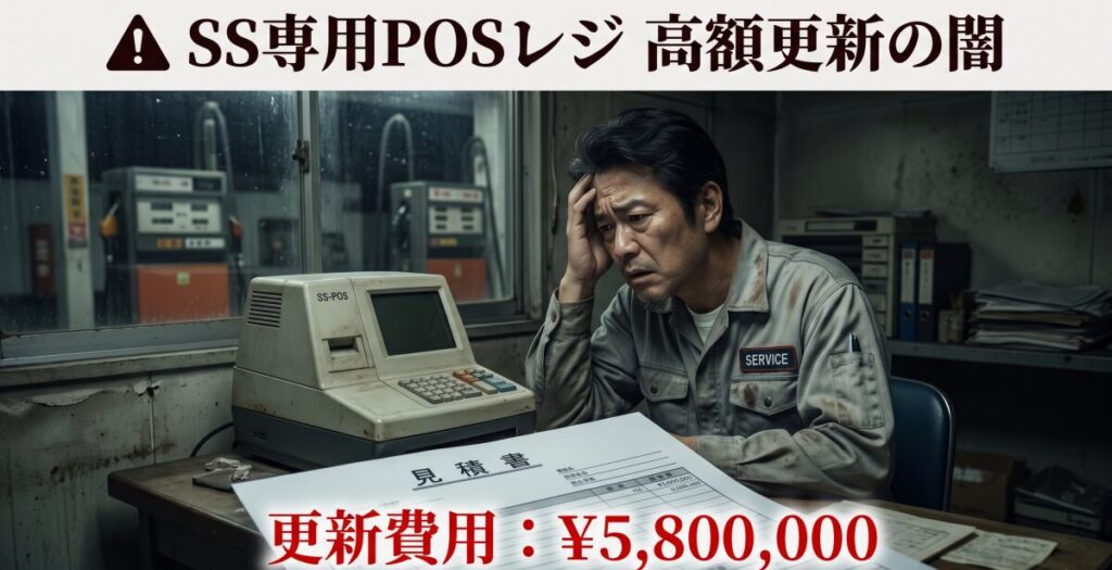 ガソリンスタンド専用機（SS-POS）の現状と「高額更新」の闇