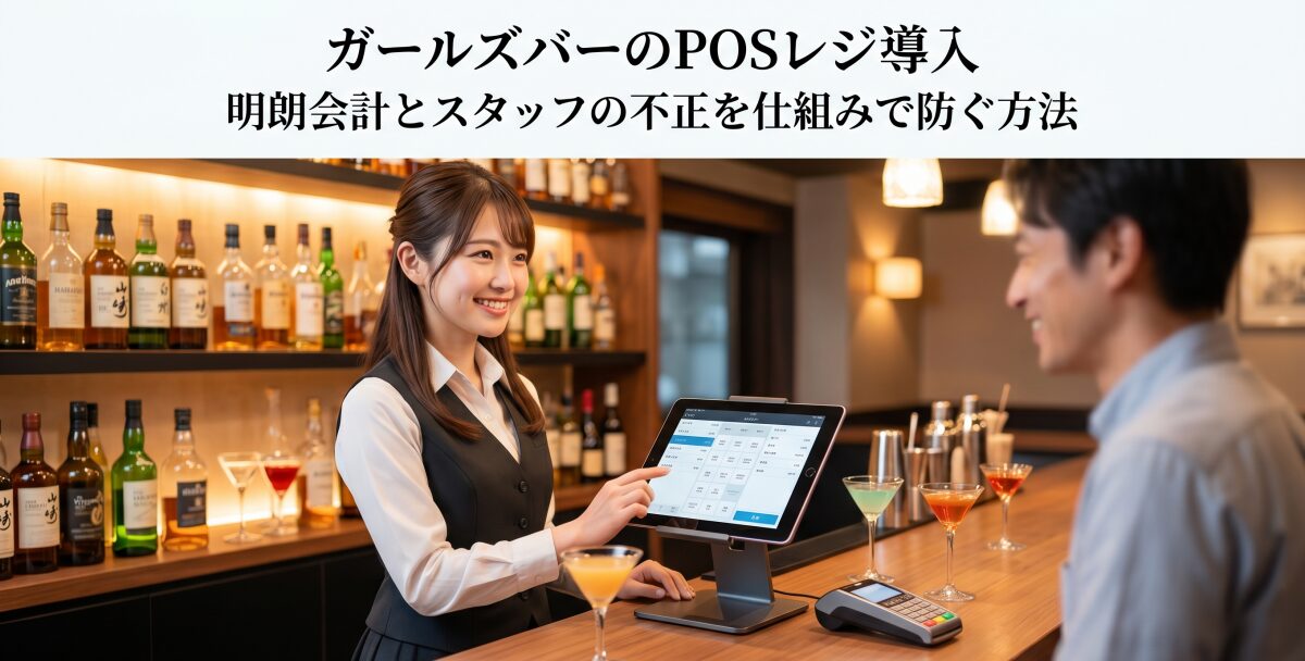 ガールズバーのPOSレジ導入。明朗会計とスタッフの不正を仕組みで防ぐ方法