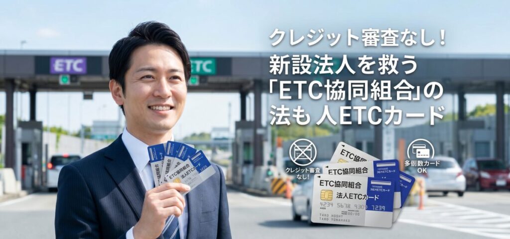 クレジット審査なし！新設法人を救う「ETC協同組合」の法人ETCカード