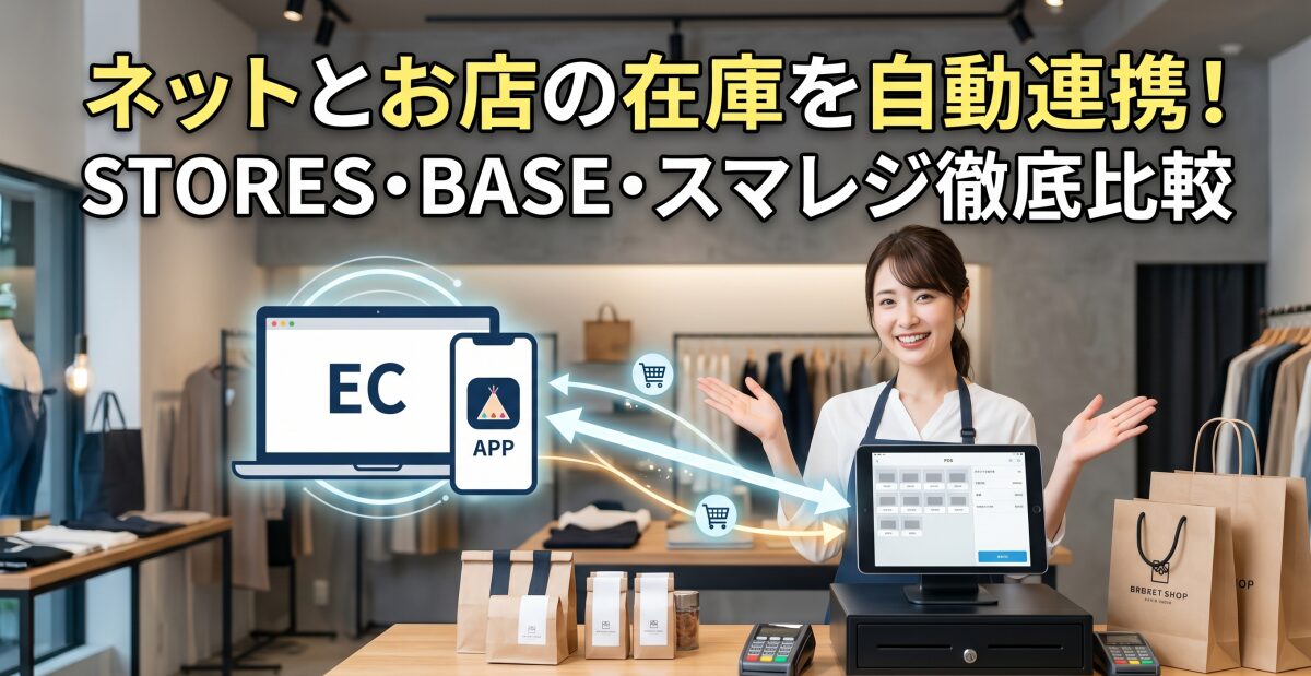 ストアーズ（STORES）・BASEのPOSレジ使い勝手。ネットショップと実店舗の在庫連携