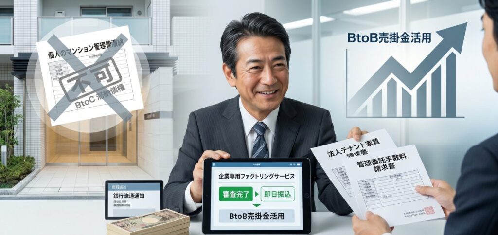 パラダイムシフト！管理会社は「BtoBの売掛金」で資金を回せ