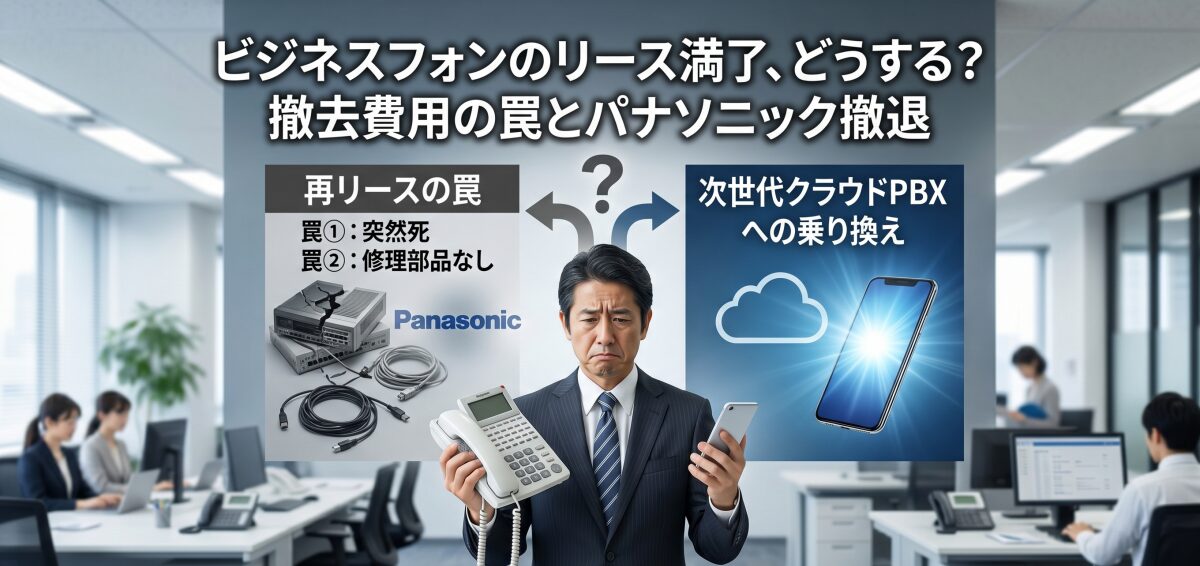 ビジネスフォンの撤去費用と再リースの罠！パナソニック撤退と乗り換え先