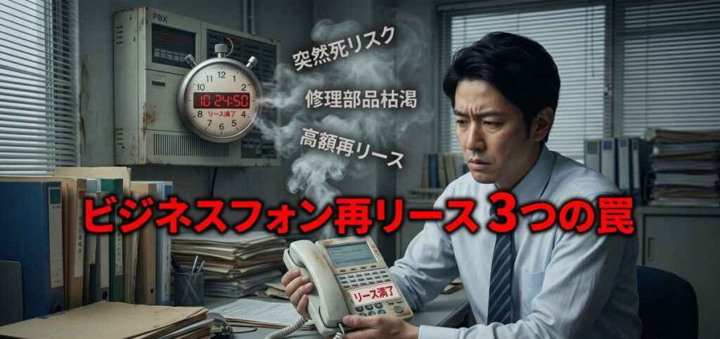 リース満了時の甘い誘惑。「ビジネスフォン再リース」に潜む3つの罠
