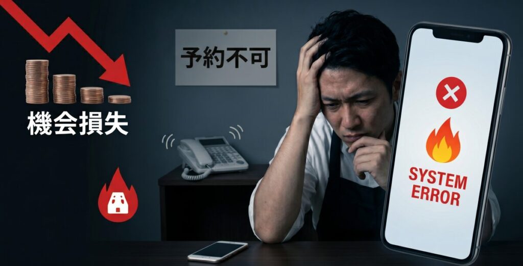予約システムの「不具合・障害」が店舗にもたらす3つの致命的な損害