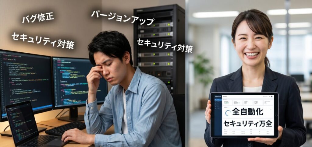 予約システムをPython・PHPで自作開発するリスク。オープンソースとSaaSの保守コスト比較