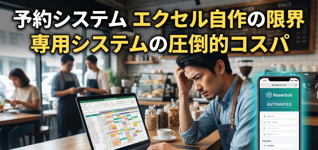 予約システムをエクセル・スプレッドシートで自作する手順。マクロ管理の限界と代替案