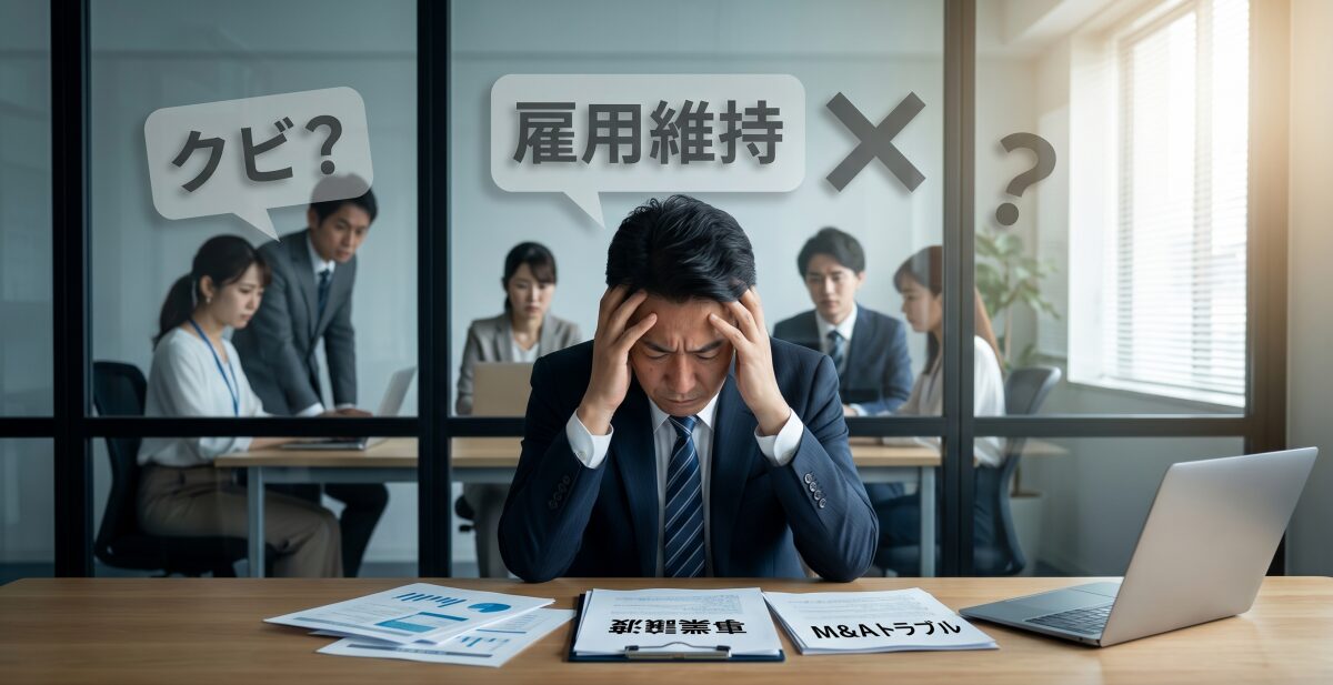 事業譲渡で社員はクビになる？退職理由（会社都合）や履歴書の書き方とM&Aトラブル