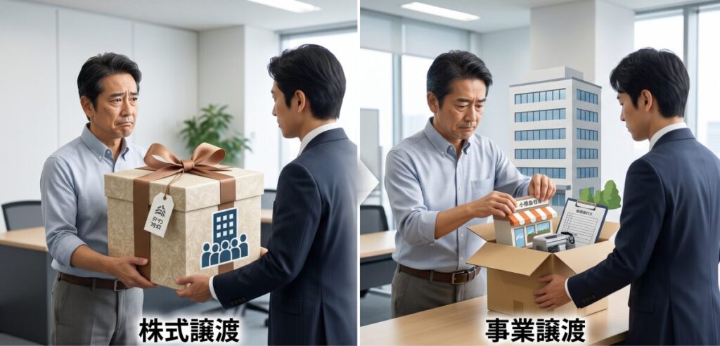 会社を「箱ごと」売るか、「中身だけ」売るか？2つの手法の決定的な違い