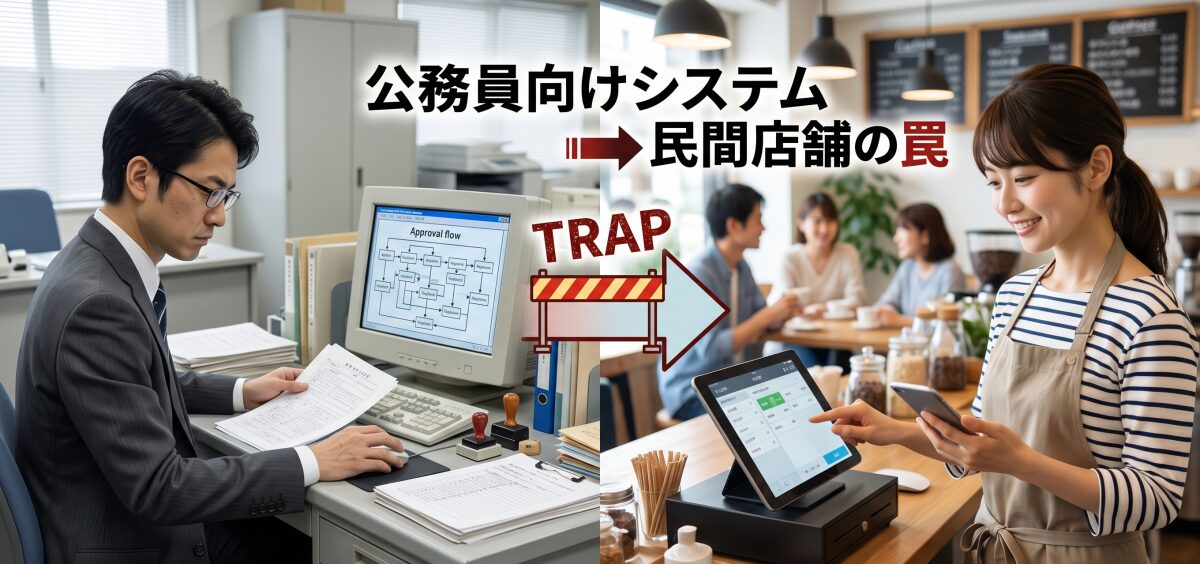 公務員向け勤怠管理システムの特徴。民間（店舗）が陥る「お堅いシステム」の罠