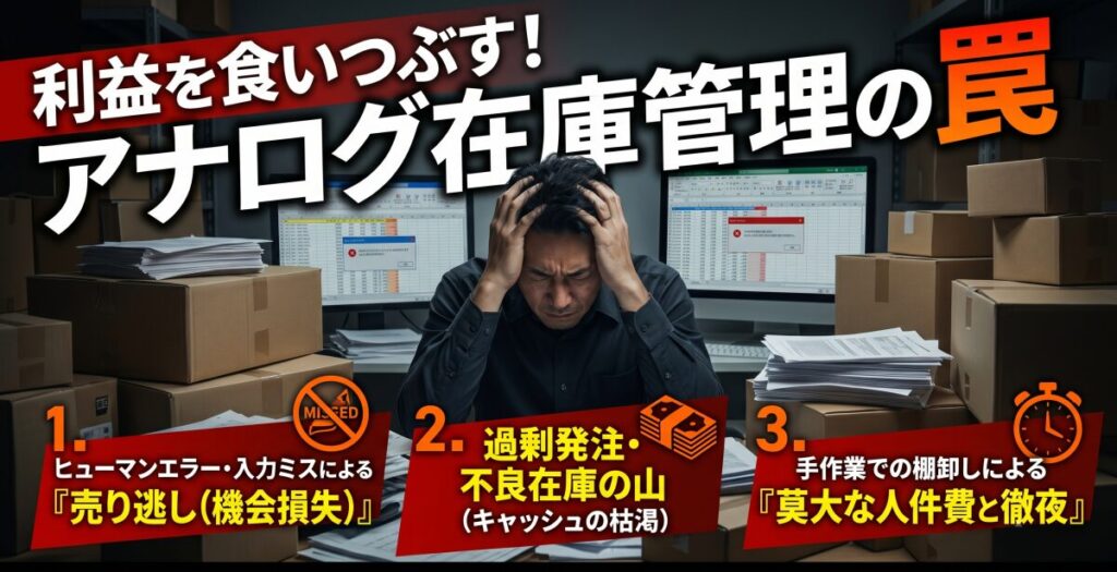 利益を食いつぶす！アナログ在庫管理の「3つの絶望的リスク」