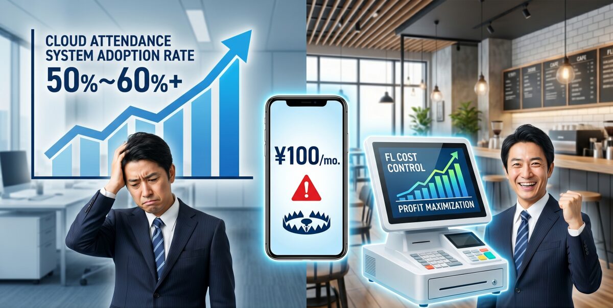 勤怠管理システムの導入率と「月額100円」の罠。安さより利益を生む選び方
