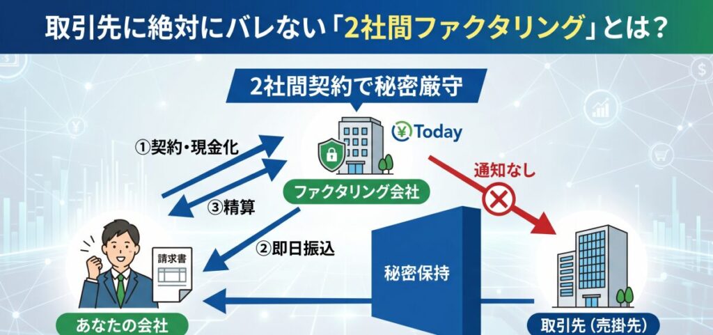 取引先に絶対にバレない「2社間ファクタリング」とは？