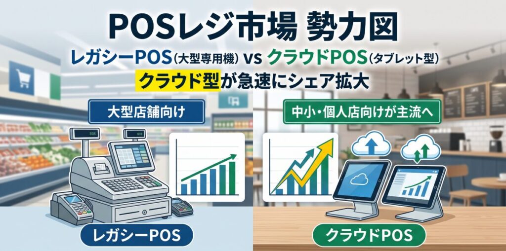 国内外のPOSレジ市場動向と「メーカーシェア」の勢力図