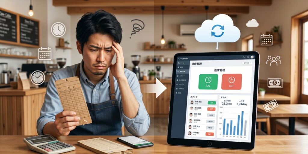 少人数・個人事業主向け勤怠管理システム比較。零細店舗こそ導入すべき理由