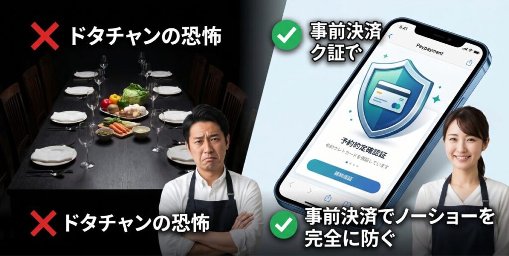 店舗を倒産に追い込む「無断キャンセル（ドタキャン）」の恐怖