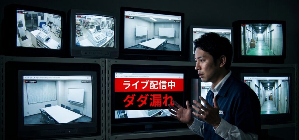 恐怖の現実！「ダダ漏れサイト」に世界中へ公開される自社の映像