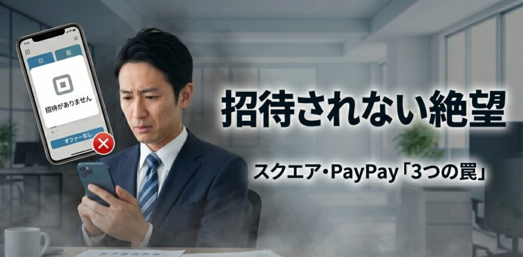 招待されない絶望。スクエア・PayPay資金調達の「3つの罠」