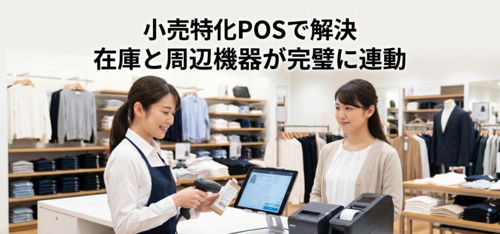 結論：スキャナや在庫と完璧に連動する小売特化「POS+」へ乗り換えろ