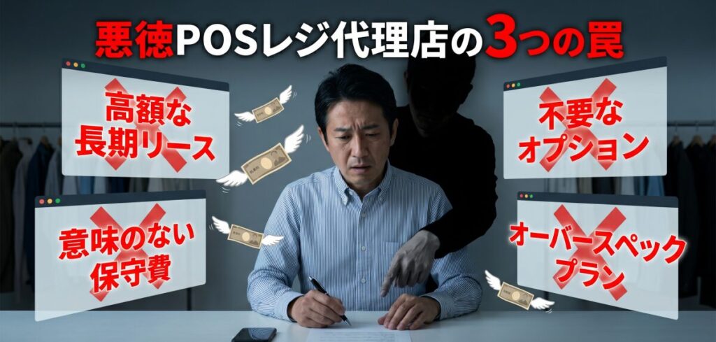 要注意！悪質なPOSレジ代理店の「3つの罠」