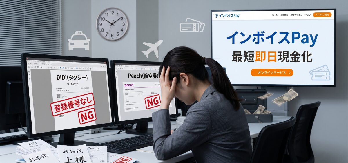 領収書のインボイス対応。「お品代」はNG？DiDiやピーチの経費精算と資金繰り