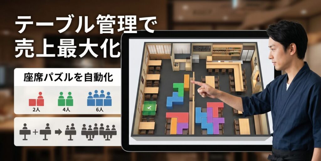 飲食店専用システムに必須の「テーブル管理（配席自動化）」とは？