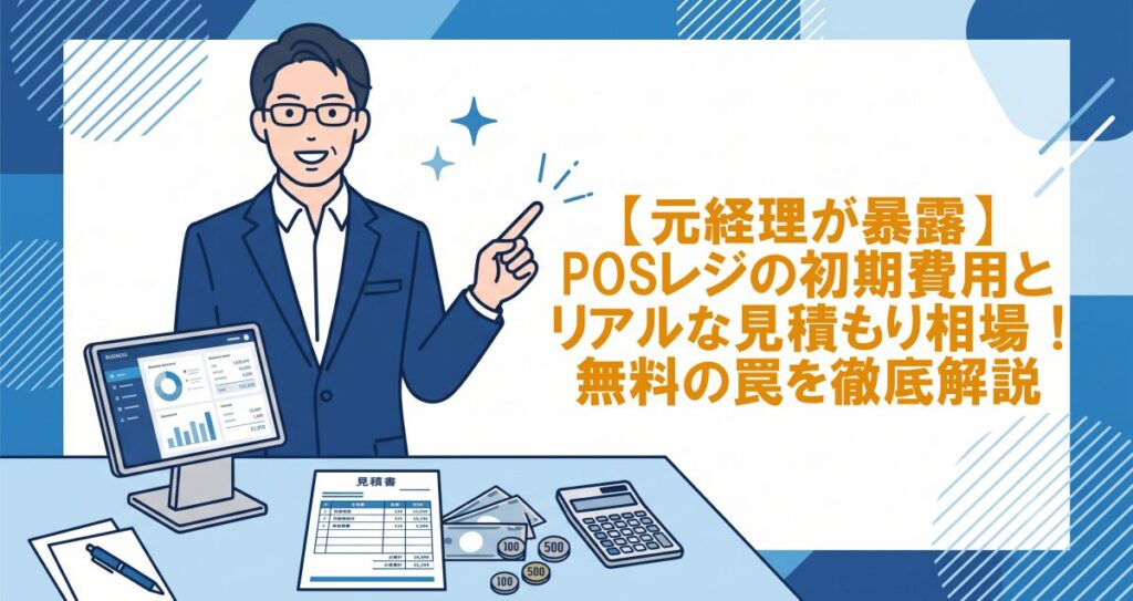 【元経理が暴露】POSレジの初期費用とリアルな見積もり相場！無料の罠を徹底解説